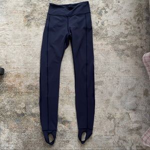 LULULEMON Navy Stirrup Leggings